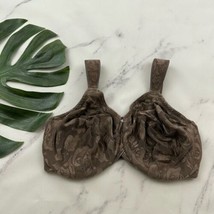 Wacoal Awareness Bra Size 34 G Cappuccino Brown Floral Underwire 85567 - £18.59 GBP