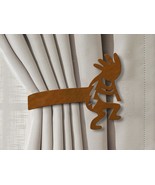 Western Theme Lucky Horseshoes Drapery Holdback in Black Rust or Unpainted - $39.00