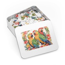 Jigsaw Puzzle in Tin, Parrots, awd-170, Personalised/Non-Personalised (30, 110,  - £28.22 GBP+