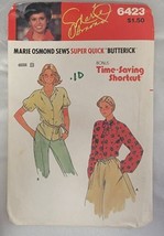 Butterick 6423 Vintage Marie Osmond Sew Pattern Cut to a Medium - $14.52