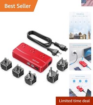 Premium International Power Adapter 250W with USB Charging for Global Tr... - $803.32 MXN