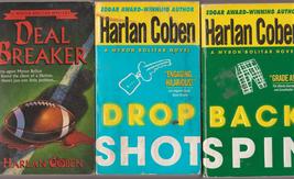 Five Myron Bolitar mysteries by Harlan Coben inc. 3 1st pb printings - £19.18 GBP