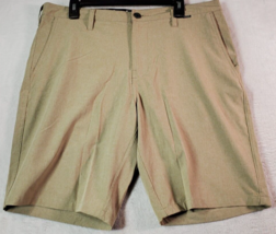 Hurley Phantom Shorts Mens Size 34 Tan Polyester Slash Pockets Flat Front Logo - £11.46 GBP