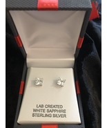 2.5 CT.T.W. Lab-Created White Sapphire Square Stud Earrings in Sterling ... - $281.99 MXN