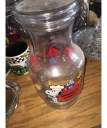 Snoopys Kitchen Glass Vase/ Pitcher/ Storage With Lid Vintage Collectibl... - $184.30 CAD
