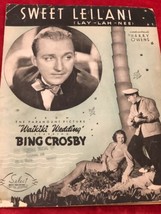 Sweet Leilani Harry Owens from Waikiki Wedding Bing Crosby VTG 1937 Sheet Music - £10.06 GBP