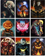 Diamond Painting Kits for Adults Clearance, 9 Pack Halloween Diamond Art... - £23.17 GBP