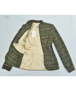 Vint USA NOS Multi by Bree Alpaca Fleece &amp; Leather Designer Blazer/Jacke... - $191.31 CAD