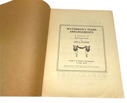 Glenn Watermans Piano Arrangements Vintage Songbook Self Instruction 1918 - $21.89