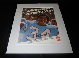 Earl Campbell 11x14 Facsimile Signed Framed 1980 7 Up Advertising Displa... - £38.78 GBP