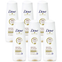 Pack of 6 New Dove Nutritive Solutions Conditioner, Anti-Frizz Oil Therapy 12 oz - £22.96 GBP