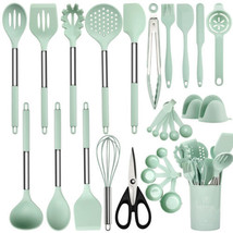 Utensils Set with Holder, Spatula Set, Silicone Whisk, Measuring Cups an... - $107.96