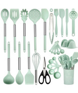 Utensils Set with Holder, Spatula Set, Silicone Whisk, Measuring Cups an... - £83.14 GBP