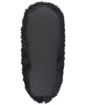 Fuzzy Babba Little Girls Faux-Fur Heart Slipper Socks Medium/Large Blck - £15.36 GBP