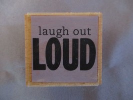 Hampton Arts Rubber Stamp, Laugh Out Loud, Scrapbooking, Cardmaking, Crafts - £2.79 GBP