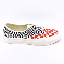 Vans Vault OG Authentic LX (Canvas) Logo Checkerboard Flame Black Mens Shoes - £55.32 GBP