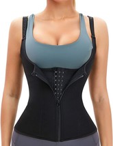 Adjustable Waist Trainer for Women Fitness, Zipper Waist Cincher  (Black... - £12.16 GBP