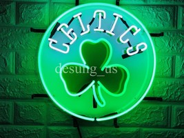 New Boston Celtics Basketball Light Neon Sign 16&quot; with HD Vivid Printing - £131.08 GBP