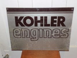 Vintage Kohler Engines Double Sided Heavy Metal Sign - $153.45