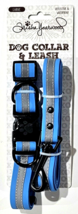 Trisha Yearwood Large Blue Reflective Dog Collar And Leash - £21.96 GBP