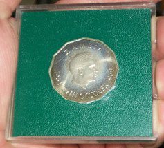 Bank Of Zambia Africa 1969 50 Fifty Ngwee Fao World Food United Nation Coin Case - £35.38 GBP