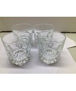 Vintage Libbey Facets Octagon Rocks Glasses Bar Ware Set Of 4 - $21.78