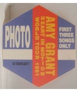AMY GRANT - VINTAGE ORIGINAL CONCERT TOUR CLOTH BACKSTAGE PASS - $10.00