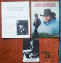 John Anderson 3 Piece Collection Autographed Program +1983 Postcard + Ne... - $69.50