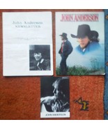 John Anderson 3 Piece Collection Autographed Program +1983 Postcard + Ne... - $1,301.04 MXN