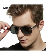 MCVILLA Aluminum Men&#39;s Sunglasses Polarized Lens Brand Design Temples Sun - £22.84 GBP+