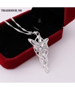 Lord Of The Rings Arwen Evenstar Crystal Pendent Necklace Twilight Star Hot Gift - £3.18 GBP