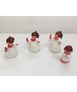 Vintage small plastic choir chorus figurine lot made in Hong Kong cake t... - $19.75