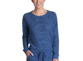 Muk Luks Womens Butter-Knit Hacci Pajama Top Only,1-Piece Color Blue Size S - £38.66 GBP