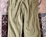 J Crew  Chino Womens Pants green High Waist Wide Leg Size 12 - £29.72 GBP