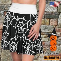 Women's Skater Skirt Pattern Halloween Inspiered Clothing Cosplay Spider... - $39.98+