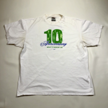 2007 NIKE Beach To Beacon 10K White T-Shirt 10th Anniversary Road Race M... - $24.74