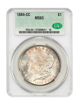 1884-CC $1 Cacg MS63 - £368.62 GBP