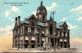 Hancock County Court House Findlay Ohio Postcard Posted - £7.86 GBP