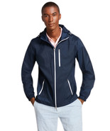 Brooks Brothers Men&#39;s Navy Blue Contrast Zip Windbreaker Jacket XLarge X... - $159.77 CAD