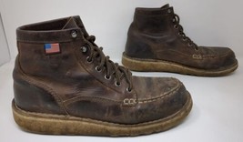 Danner Women&#39;s Size 9 M Bull Run Moc Toe 6&quot; Brown Steel Toe Work Boots 1... - £47.36 GBP