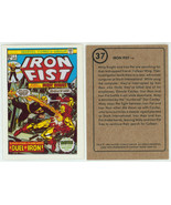 Iron Fist #1 Trading Card 1984 Marvel First Issue Covers ~ Iron Man Gil ... - $7.91