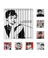 Rare!!! Audrey Hepburn Qquotes Custom Waterproof Polyester Shower Curtai... - $42.10 CAD+