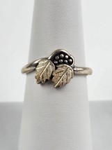 New Wheeler Black Hills Sterling Silver Ring 2-Leaf Grapevine Cluster Many Sizes - £22.63 GBP+