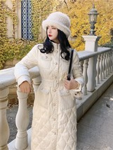 Down Padded Women Autumn Winter Vintage 2022 New Korean Style Slim Over-the-Knee - £91.34 GBP