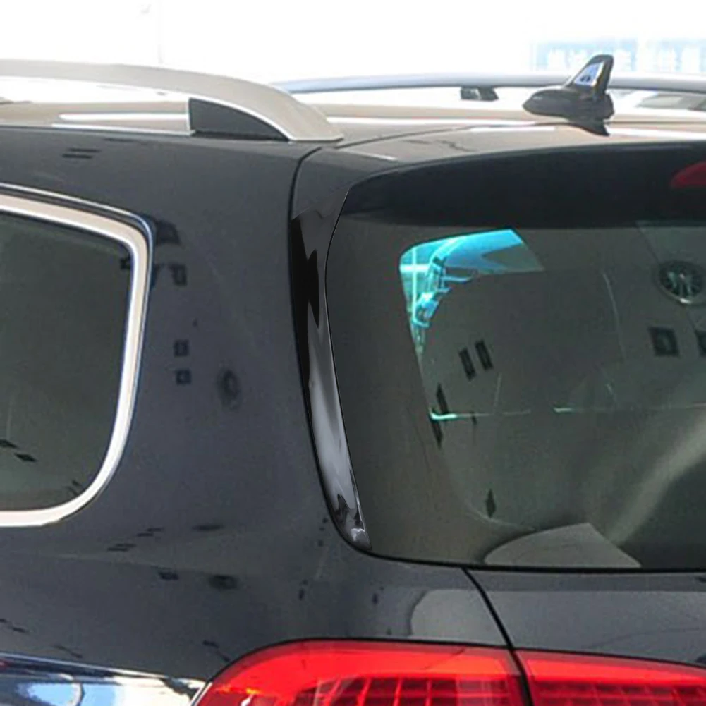 1 Pair Gloss Black Rear Window Spoiler Side Wing Cover for VW PASSAT B7 Varian - £18.08 GBP