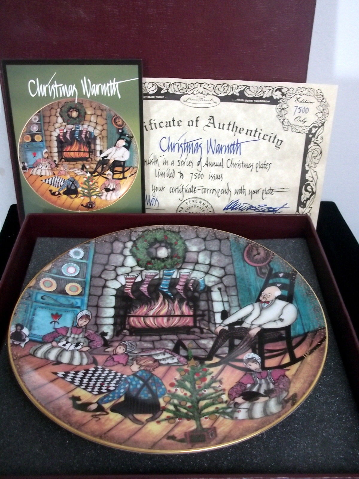 P. Buckley Moss 'Christmas Warmth' Ltd. Edition Plate - $18.00