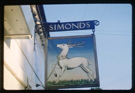 35 mm color slide * 1950's travel to England White Heart + Crown Surrey ... - $5.50