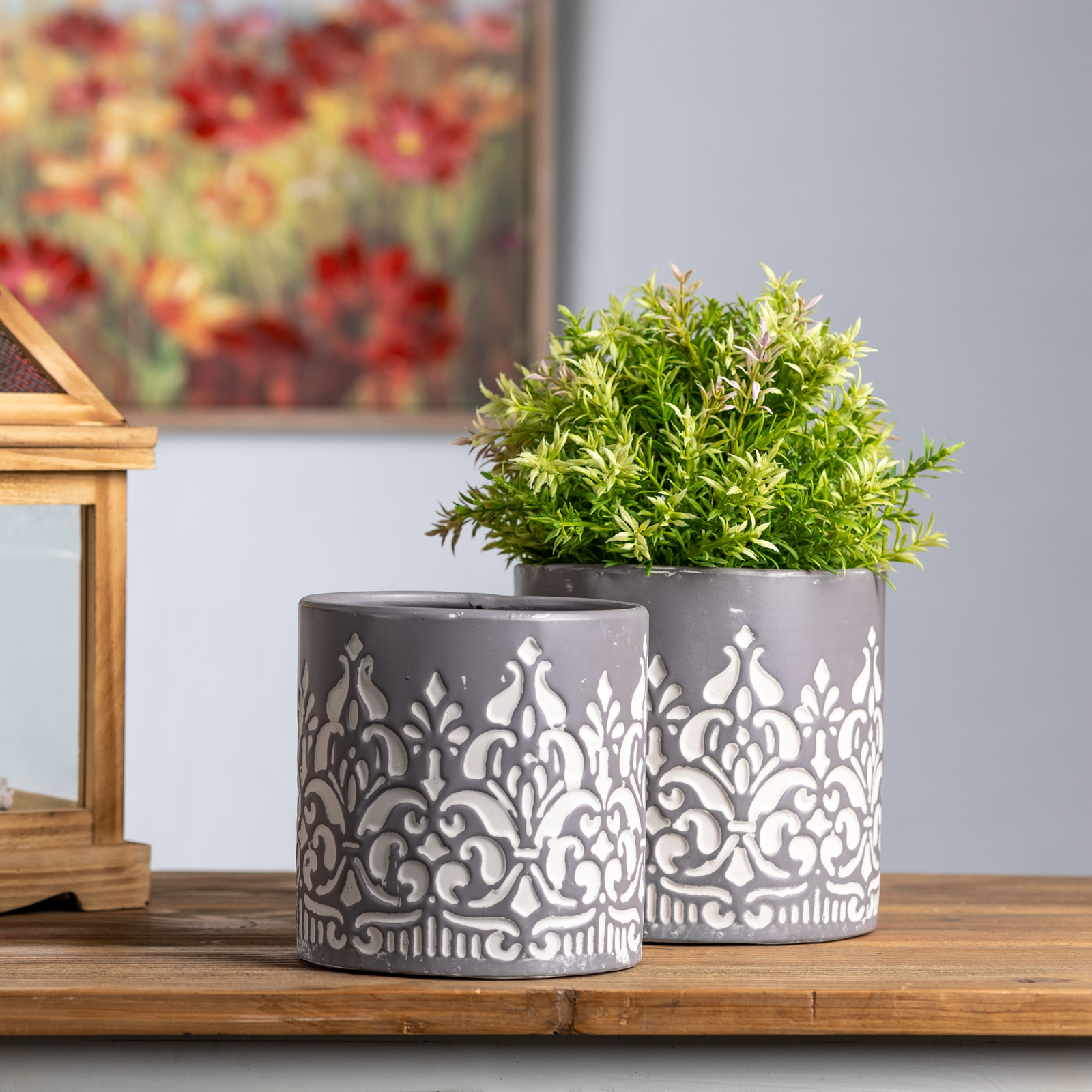 Ornate Metal Planter (Set of 2) - $56.19