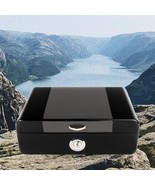 Imperial Reserve Fine Lacquer Cigar Humidor with Temperature Gauge, Black - $3,202.72 MXN