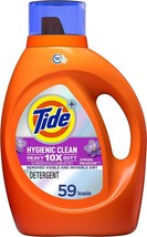 Tide Hygienic Clean Heavy 10X Duty Laundry Detergent Liquid, Spring Meadow, 59 L - £32.64 GBP